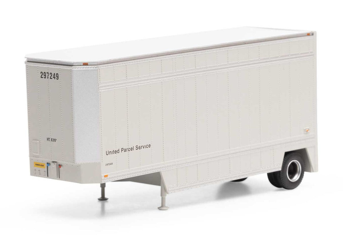 Athearn HO ATH90205 28' Drop Sill Trailer UPS 'No Shield' UPSZ #297249