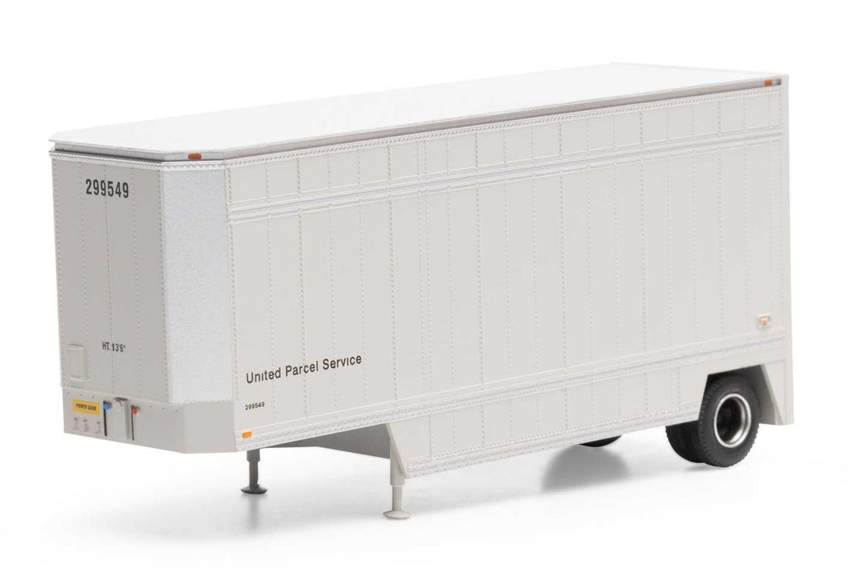 Athearn HO ATH90206 28' Drop Sill Trailer UPS 'No Shield' UPSZ #299649