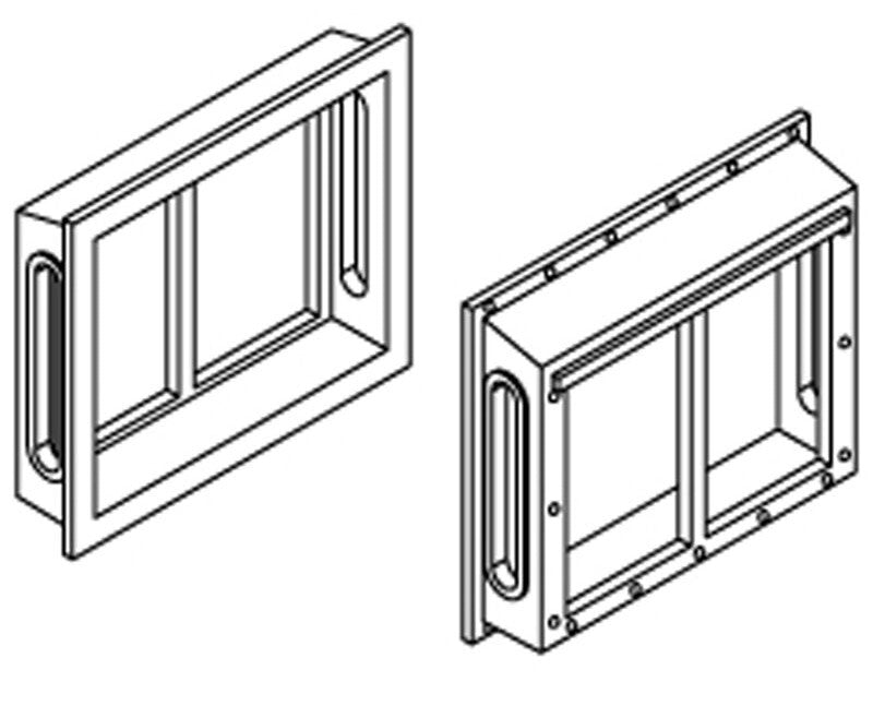 Athearn HO ATH95350 All-Weather Window Set 2 Pane/Shallow/Angle 6-Pack
