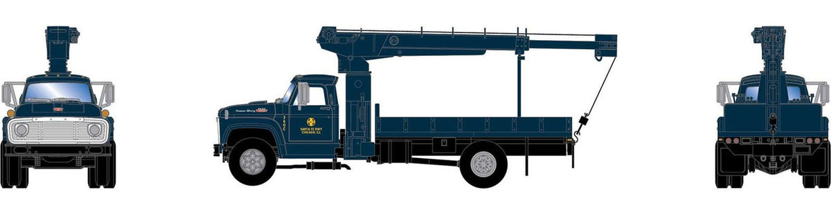 Athearn HO ATH96834 Ford F-850 Boom Truck ATSF #360C