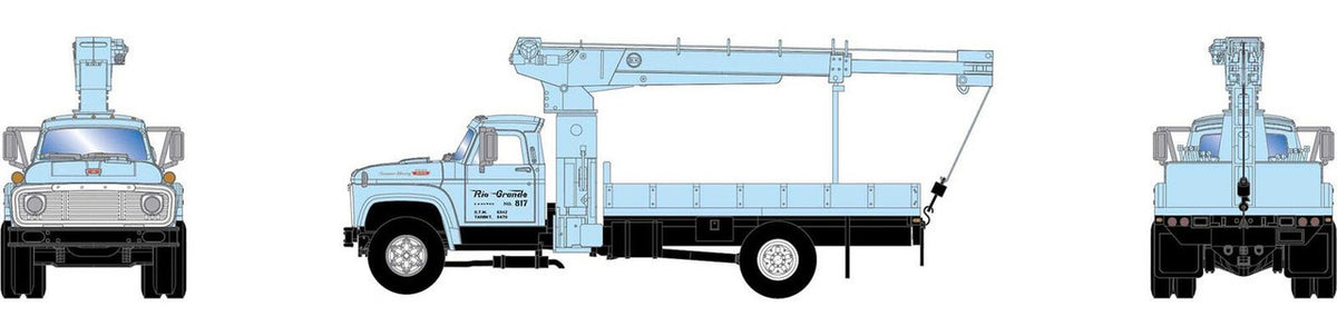 Athearn HO ATH96949 Ford F-850 Boom Truck Rio Grande D&RGW #817