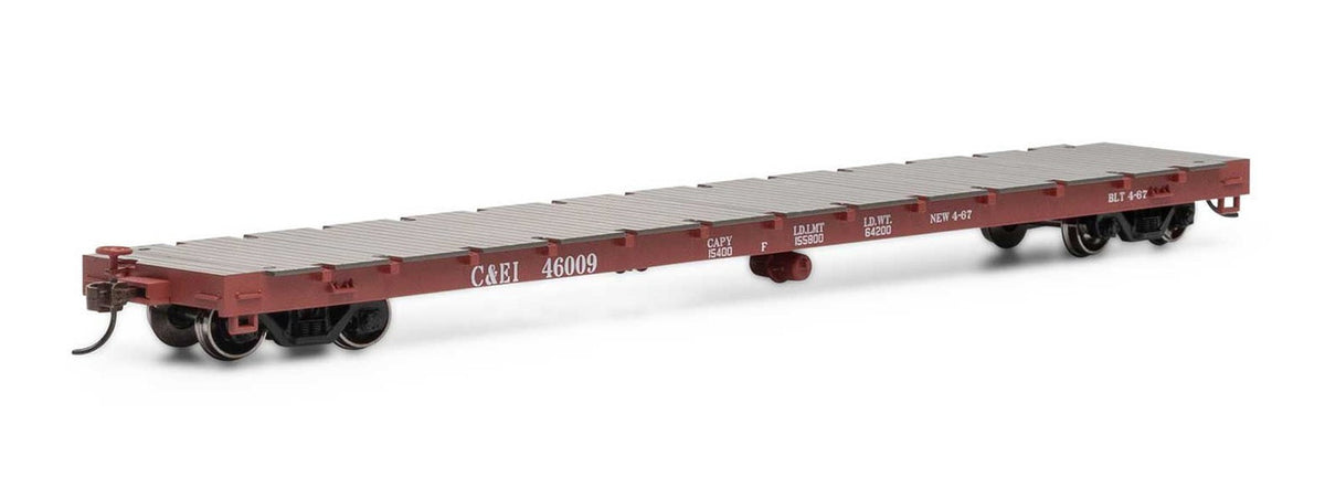 Athearn RTR HO ATH97846 60' Flatcar C&EI #46009