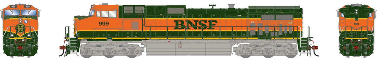 Athearn Genesis HO ATHG-1220 DCC/Tsunami 2 Sound Equipped GE Dash 9-44CW Locomotive BNSF 'Heritage I' BNSF #999