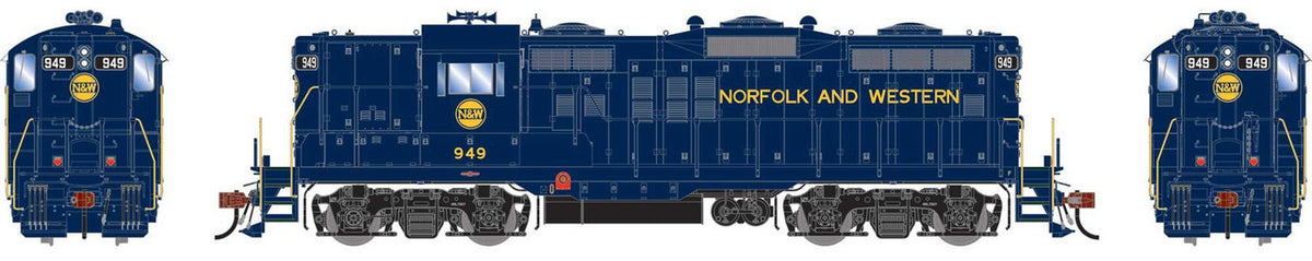 Athearn Genesis HO ATHG-1376 DCC/Tsunami 2 Sound Equipped EMD GP18 Locomotive Norfolk & Western NW #949