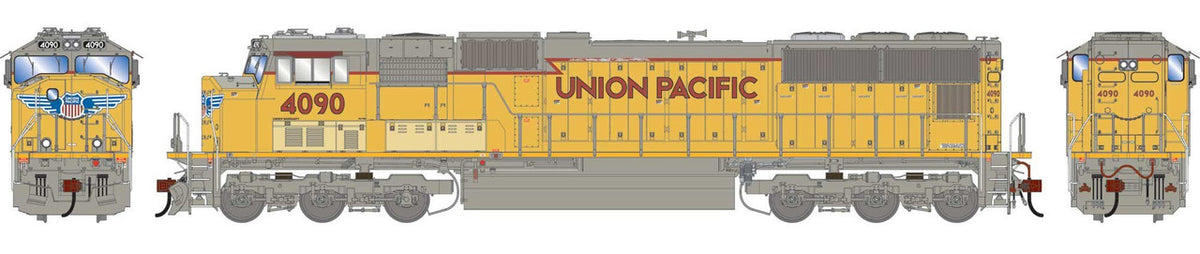Athearn Genesis HO ATHG-1609 DCC/Tsunami 2 Sound Equipped EMD SD70M Locomotive Union Pacific 'Primed For Grime' UP #4090