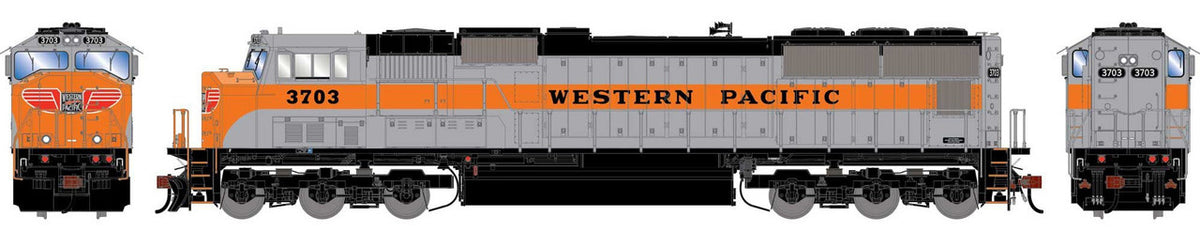 Athearn Genesis HO ATHG-1621 DCC/Tsunami 2 Sound Equipped EMD SD70M Locomotive 'Legendary Liveries' Western Pacific WP #3703