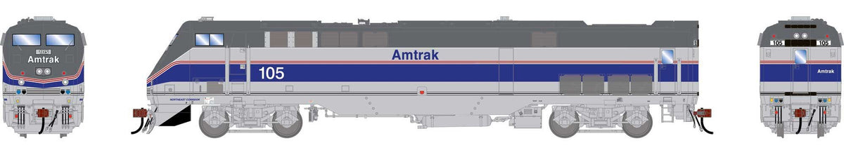Athearn Genesis HO ATHG-1672 DCC Ready GE P42DC Locomotive Amtrak Phase IV 'NEC' AMTK #105
