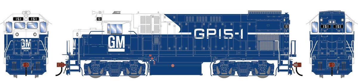 Athearn Genesis HO ATHG-1886 DCC Ready EMD GP15-1 Locomotive Legendary Liveries EMDX 'DEMO' #151