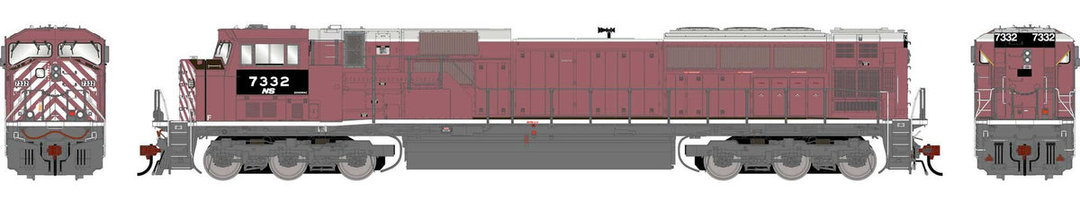 Athearn Genesis HO ATHG-1919 DCC Ready EMD SD90MAC Locomotive Primed For Grime NS 'Ex-CEFX' #7332