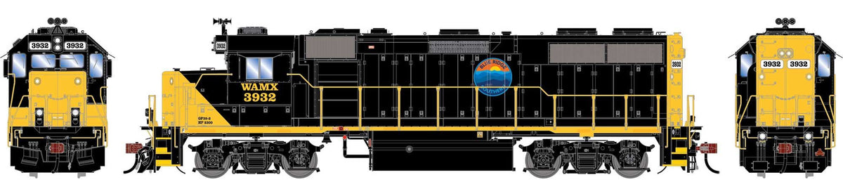Athearn Genesis HO ATHG-1988 DCC/Tsunami 2 Sound Equipped EMD GP39-2 PH I Locomotive Blue Ridge Southern WAMX #3932