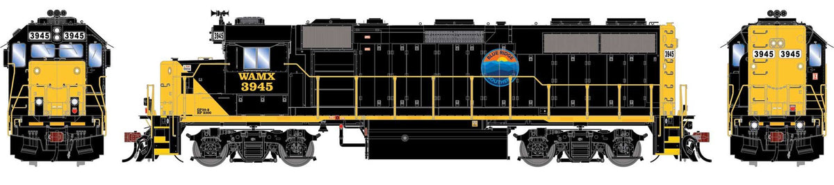Athearn Genesis HO ATHG-1989 DCC/Tsunami 2 Sound Equipped EMD GP39-2 PH I Locomotive Blue Ridge Southern WAMX #3945