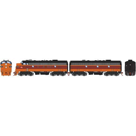 Athearn Genesis HO ATHG12335 DCC Ready F7A/B Milwaukee Road MILW #118A/#119B