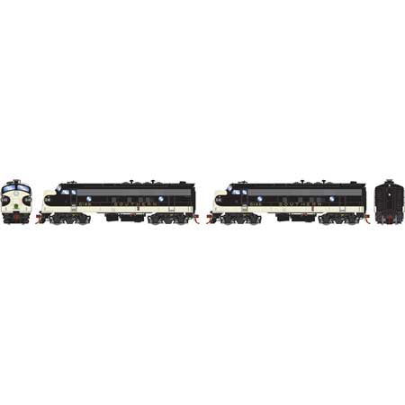 Athearn Genesis HO ATHG19502 with DCC/Tsunami2 Sound FP7A/FP7A Southern SOU #6148F/6146L