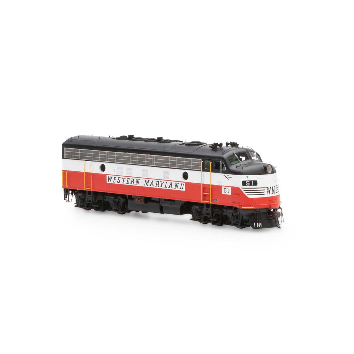 Athearn Genesis HO ATHG19352 DCC Ready EMD F3A Western Maryland WM #51
