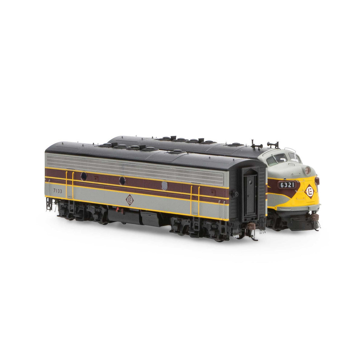 Athearn Genesis HO ATHG19558 DCC/Sound EMD F7A/B Set Erie Lackawanna 'Freight' #6321/#7133