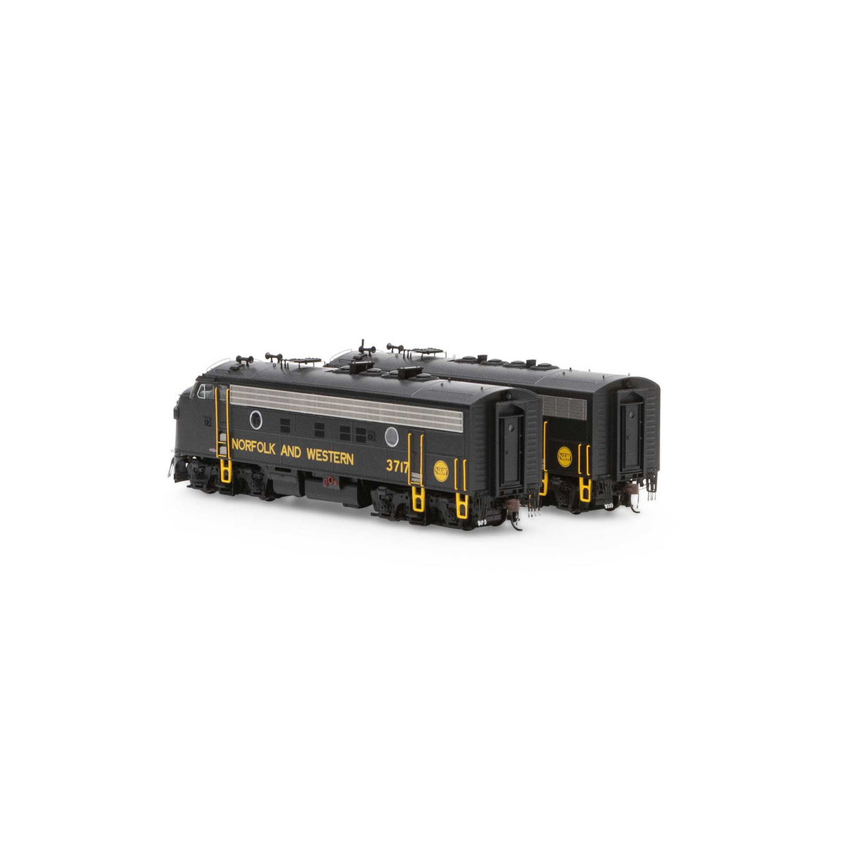 Athearn Genesis HO ATHG19567 DCC/Sound EMD F7A/A Set Norfolk & Western 'Freight' N&W #3697/#3717