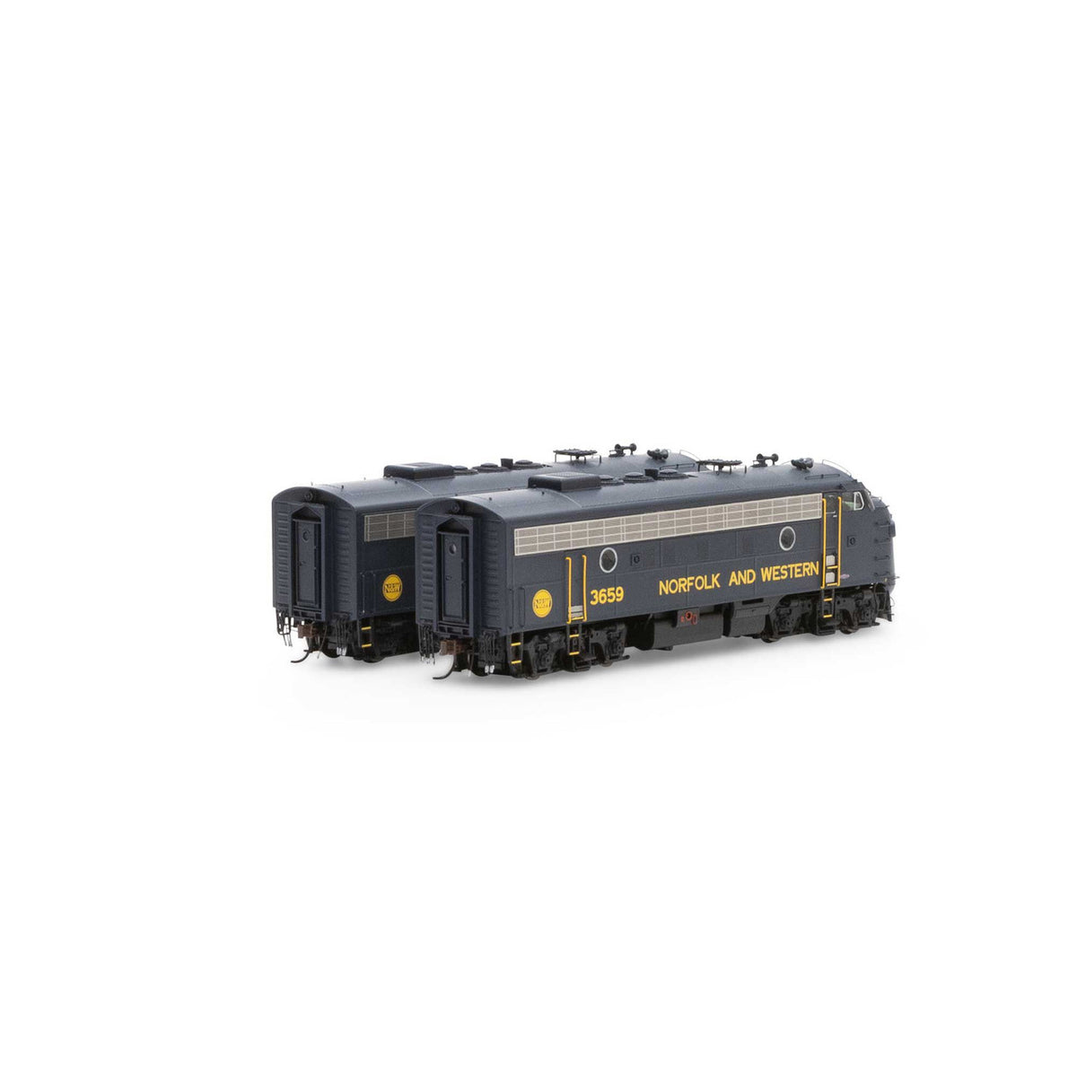 Athearn Genesis HO ATHG19568 DCC/Sound EMD F7A/A Set Norfolk & Western 'Freight' N&W #3657/#3659
