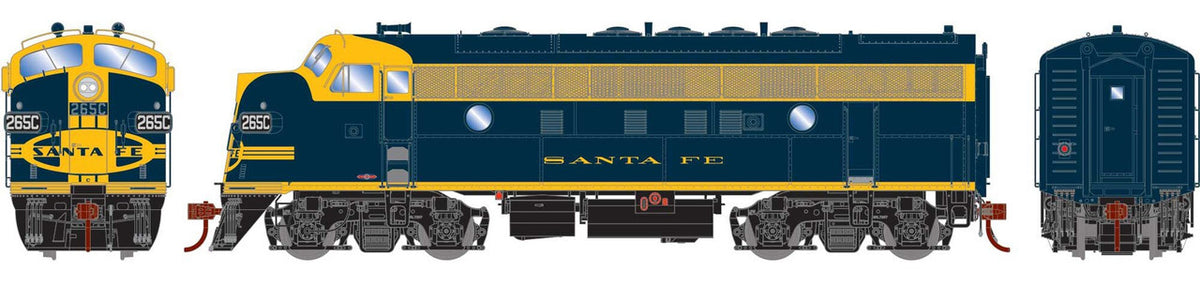 Athearn Genesis HO ATHG19573 DCC Ready EMD F7A Locomotive Santa Fe ATSF ##265C