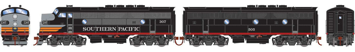 Athearn Genesis HO ATHG19678 DCC/Tsunami 2 Sound Equipped EMD F3A / F3B Locomotive Set Southern Pacific SP #307 / #505