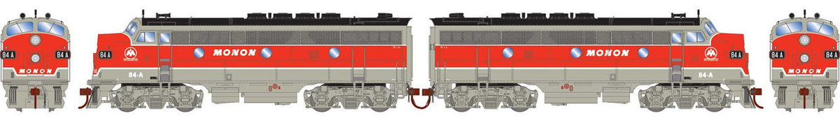 Athearn Genesis HO ATHG19681 DCC/Tsunami 2 Sound Equipped EMD F3A / F3A Locomotive Set Monon #84-A / #84-B