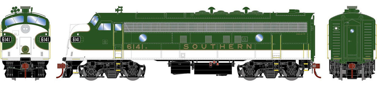 Athearn Genesis HO ATHG19607 DCC Ready EMD FP7 Locomotive Southern Railway SOU #6141