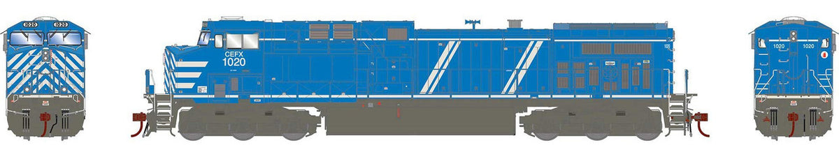 Athearn Genesis 2.0 HO ATHG31545 DCC Ready GE AC4400CW Locomotive CEFX #1020