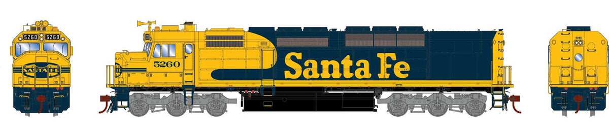 Athearn Genesis HO ATHG64224 DCC/Tsunami 2 Sound Equipped SDP40F Locomotive Santa Fe ATSF #5260