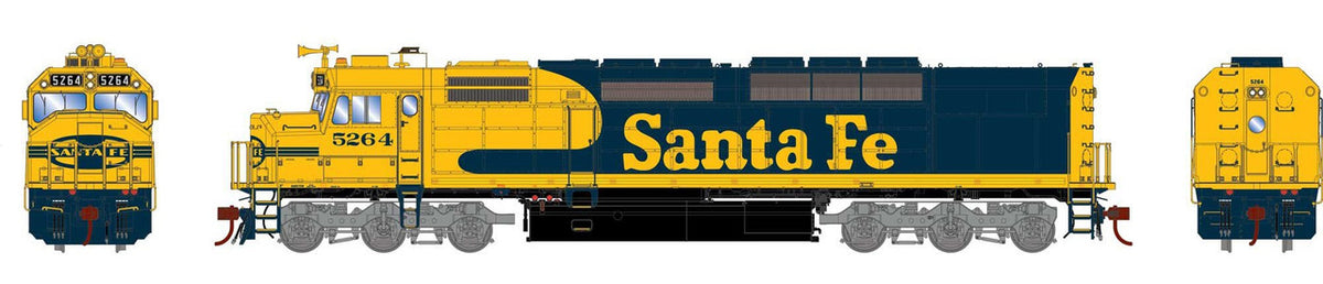 Athearn Genesis HO ATHG64125 DCC Ready SDP40F Locomotive Santa Fe ATSF #5264