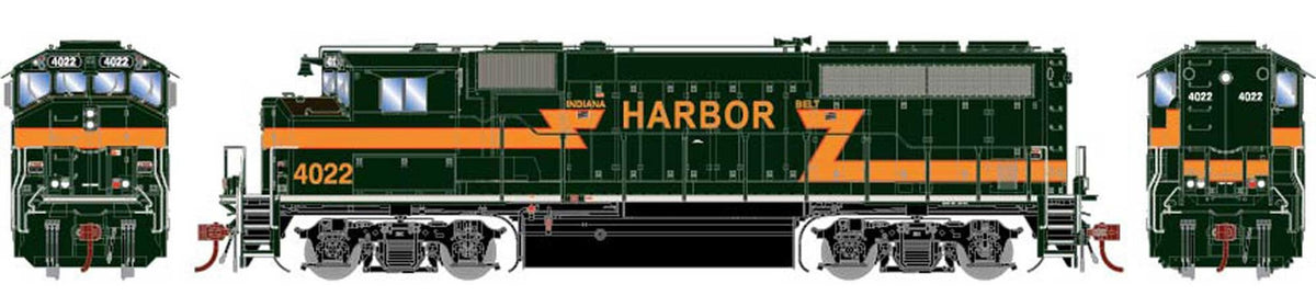 Athearn Genesis HO ATHG65086 DCC Ready EMD GP40-2L Indiana Harbor Belt IHB #4022