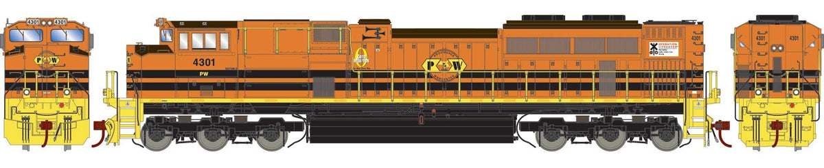 Athearn Genesis HO ATHG75664 DCC/Tsunami 2 Sound Equipped EMD SD70M-2 Locomotive P&W #4301