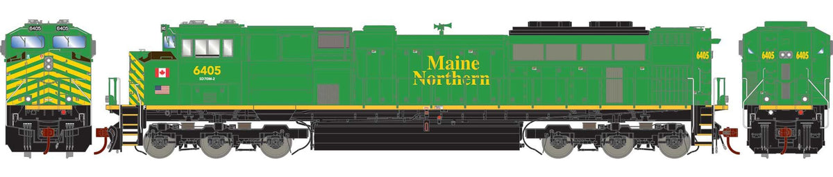 Athearn Genesis HO ATHG75570 DCC Ready EMD SD70M-2 Locomotive Maine Northern NBSR #6405