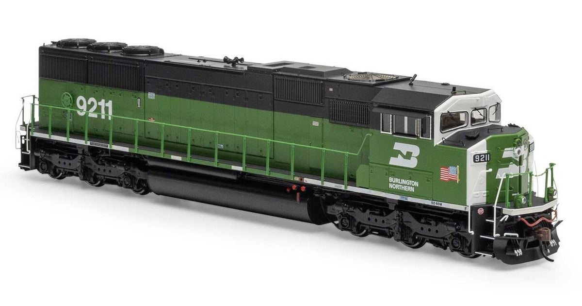 Athearn Genesis HO ATHG75638 DCC/Tsunami 2 Sound Equipped EMD SD60M 'Tri-Clops' Locomotive Burlington Northern BN #9211