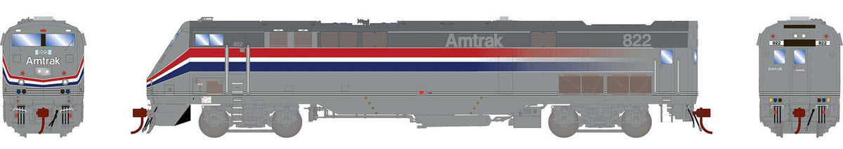 Athearn Genesis HO ATHG82279 DCC Ready GE P40DC Locomotive Amtrak 'Phase III' Scheme AMTK #822