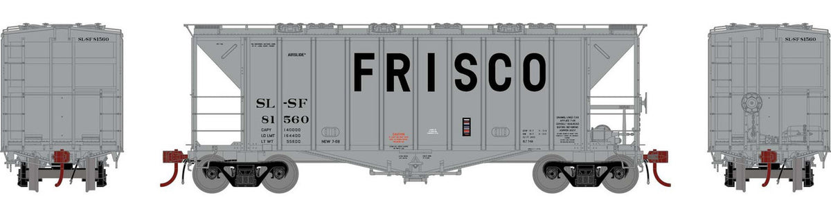 Athearn Genesis HO ATHG87476 GATC 40' 2600 Airslide Hopper Frisco SL-SF #81560