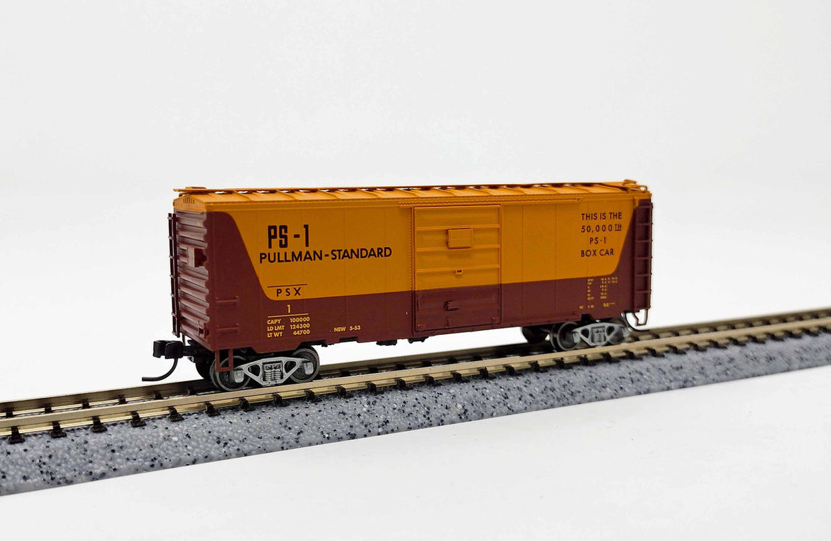 Atlas N 50001655 Pullman-Standard PS-1 40' Boxcar with 8' Door/12 Stiffener Roof Pullman -Standard PSX #1
