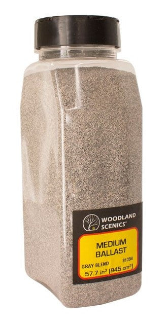Woodland Scenics B1394 Medium Ballast Shaker - Gray Blend