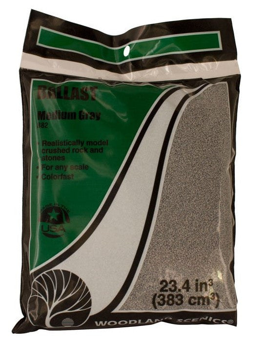 Woodland Scenics B89 Coarse Ballast Bag - Gray