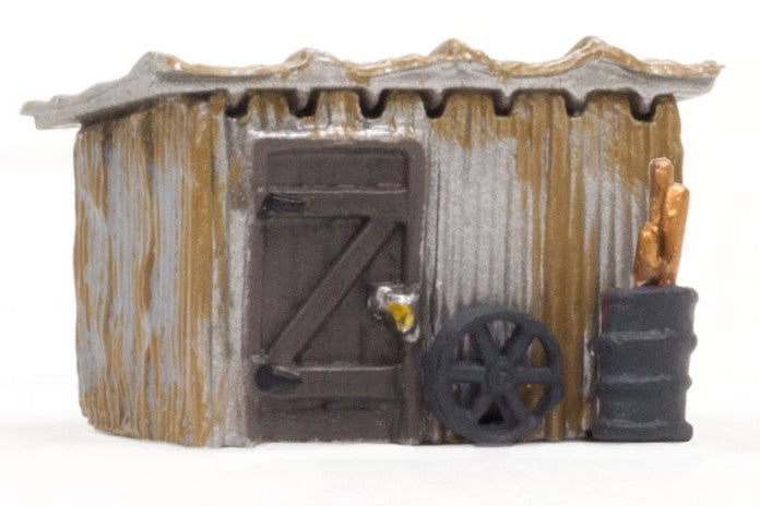 Woodland Scenics N BR4946 Built-&-Ready Landmark Structure Tin Shack Assembled