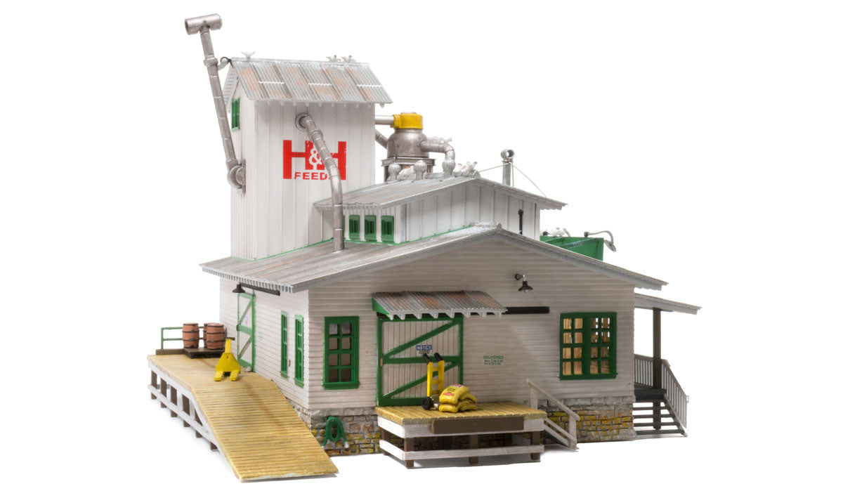 Woodland Scenics N BR4949 Built Up H&H Feed Mill