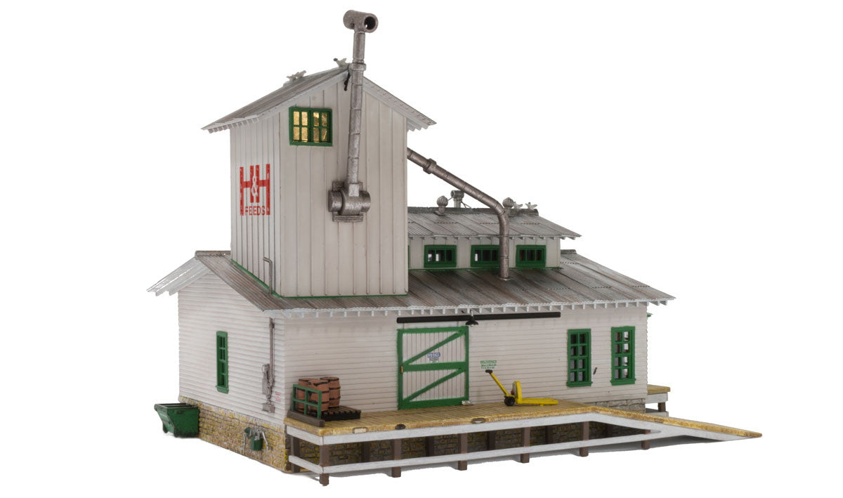 Woodland Scenics N BR4949 Built Up H&H Feed Mill