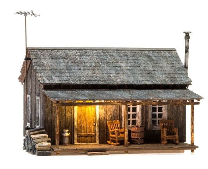 Woodland Scenics N BR4955 Built Up Rustic Cabin