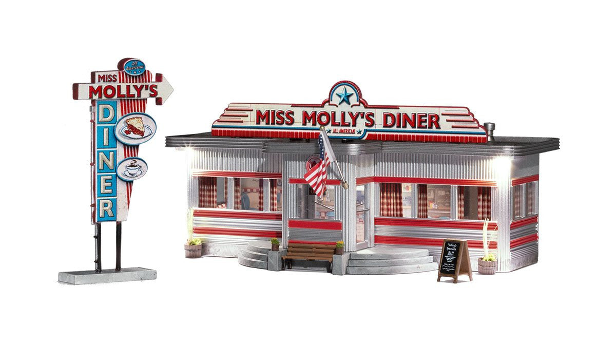 Woodland Scenics N BR4956 Built & Ready Miss Molly's Diner