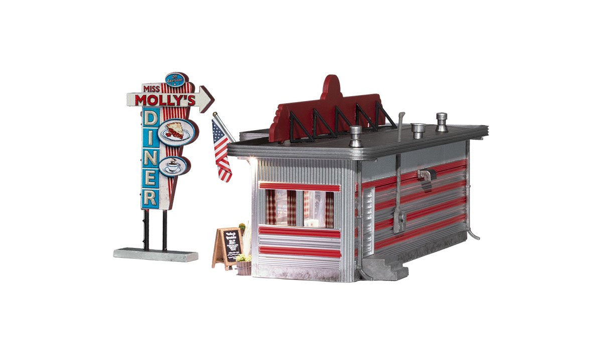 Woodland Scenics N BR4956 Built & Ready Miss Molly's Diner