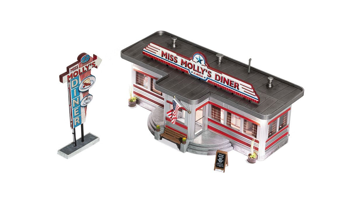 Woodland Scenics N BR4956 Built & Ready Miss Molly's Diner