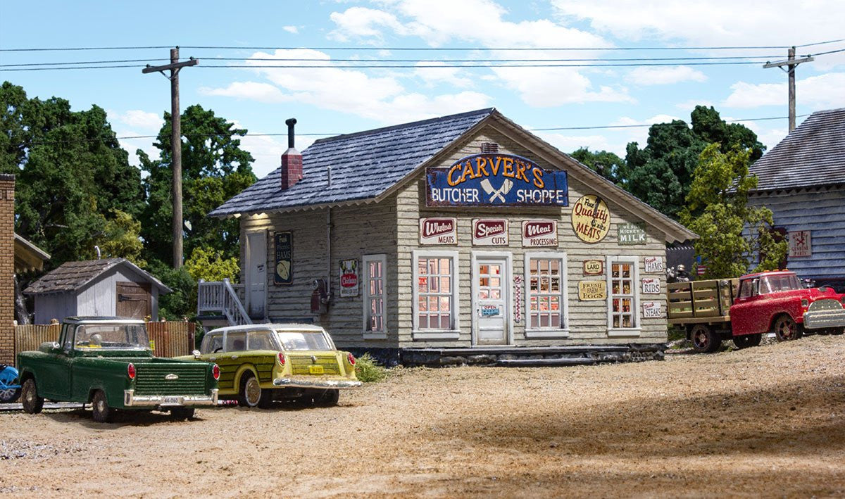 Woodland Scenics N BR4958 Built Up Carver's Butcher Shoppe