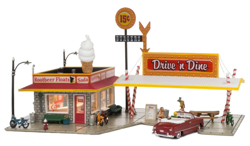 Woodland Scenics HO BR5029 Built Up Drive 'n Dine