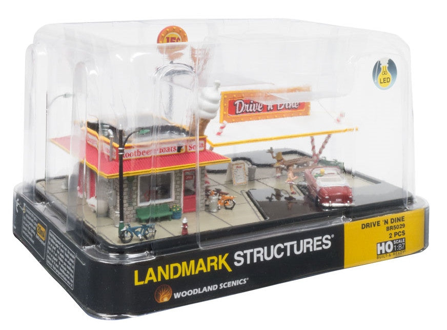 Woodland Scenics HO BR5029 Built Up Drive 'n Dine