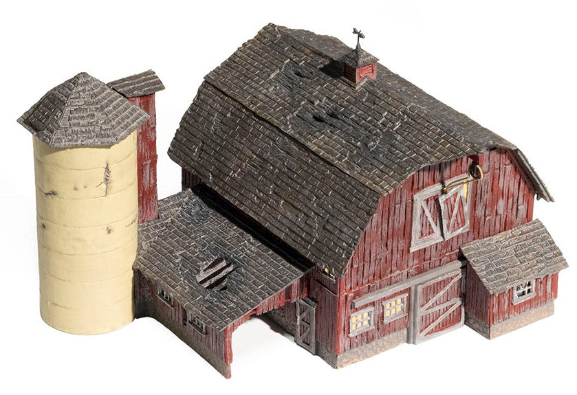 Woodland Scenics HO BR5038 Built Up Old Weathered Barn
