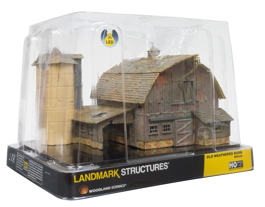 Woodland Scenics HO BR5038 Built Up Old Weathered Barn