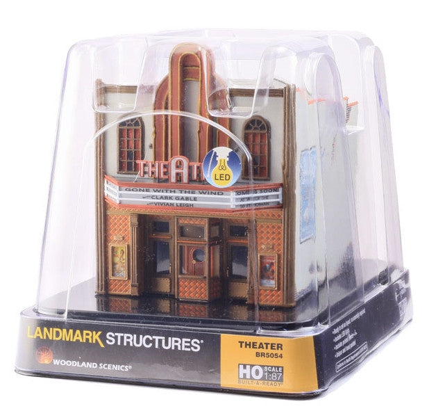 Woodland Scenics HO BR5054 Built Up Theatre w/ Lights